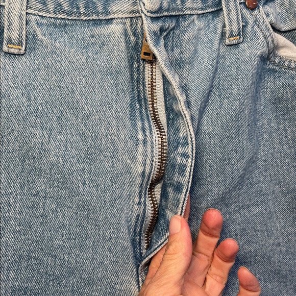 Wrangler Light Blue Denim High Waisted Cut off Jean Shorts 32 - Picture 5 of 6